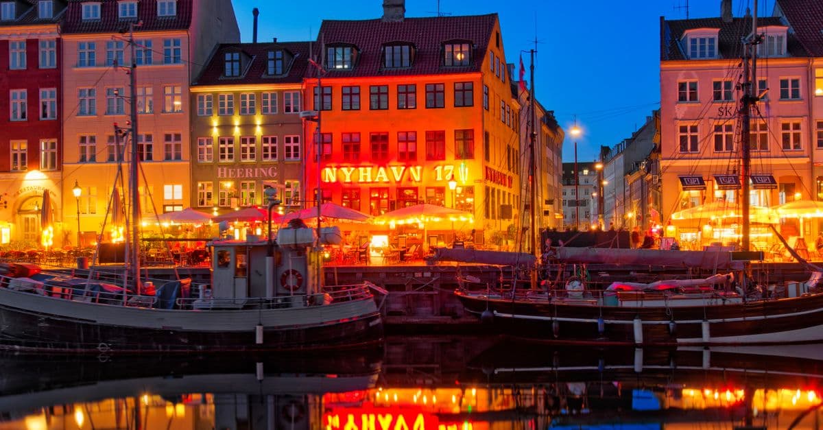 Nyhavn in Copenhagen, Denmark