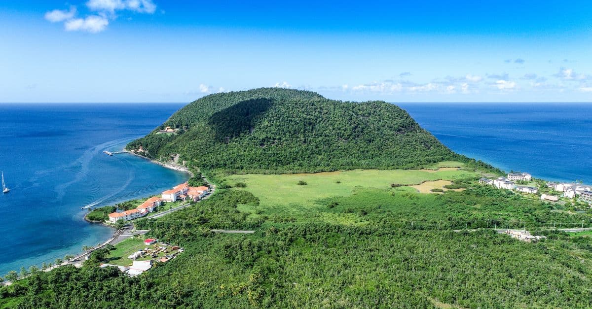 A scenic view of Dominica