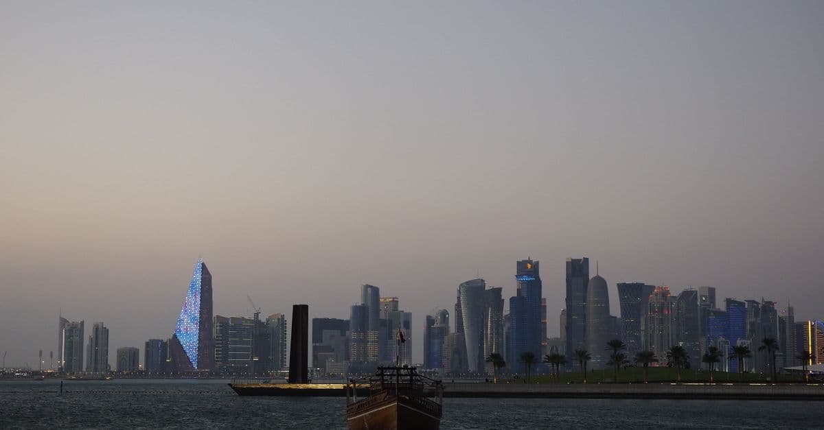 the Doha skyline, Qatar