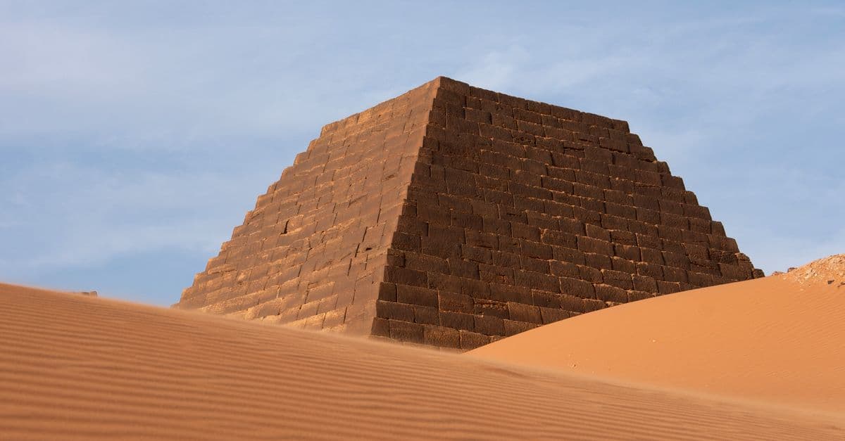 the pyramids of Meroe, Sudan