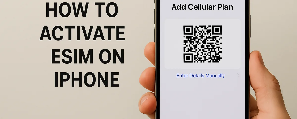 how to activate esim on iphone
