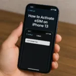 how to activate esim on iphone 13