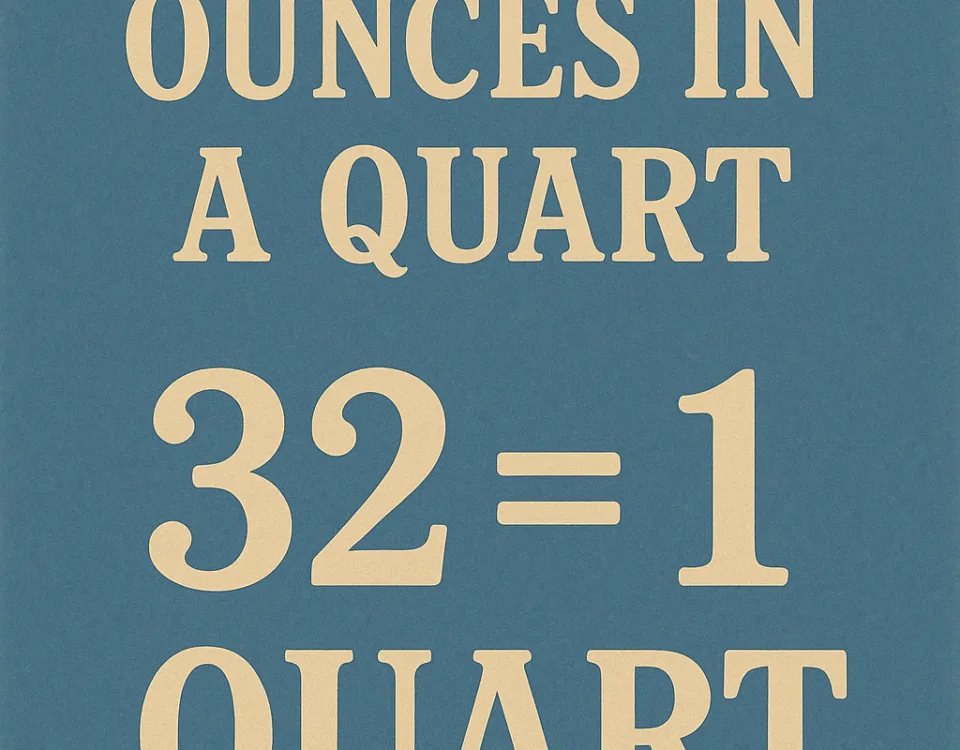 how many ounces in a quart