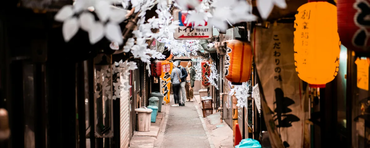 Things to do in Japan Tokyo – Shibuya Crossing and traditional shrine in Tokyo.