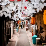 Things to do in Japan Tokyo – Shibuya Crossing and traditional shrine in Tokyo.