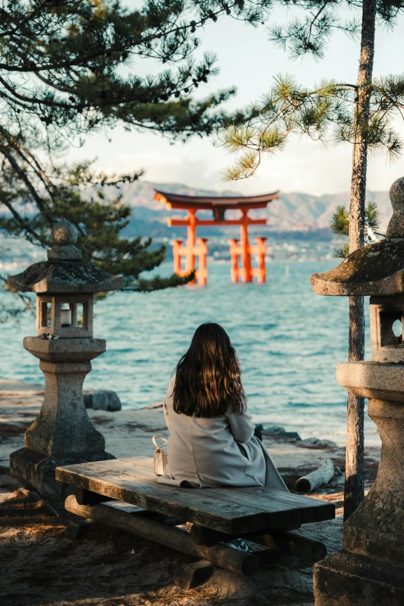 Things to do in Japan Hiroshima – Peace Memorial Park and floating torii gate.