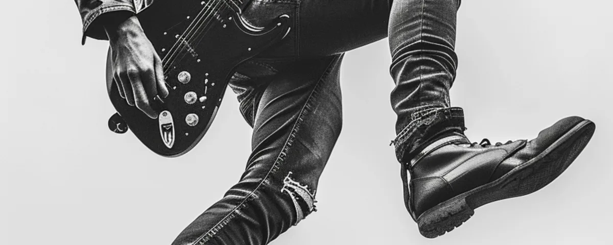 Grunge music vibes captured in a raw aesthetic featuring 90s grunge bands and alt-style visuals.