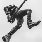 Grunge music vibes captured in a raw aesthetic featuring 90s grunge bands and alt-style visuals.