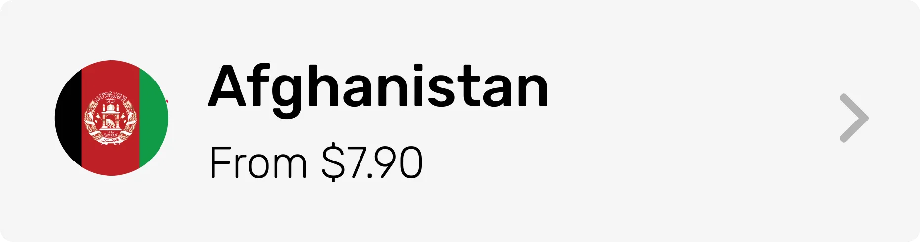 Afghanistan eSIM Category