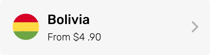 Bolivia eSIM Category