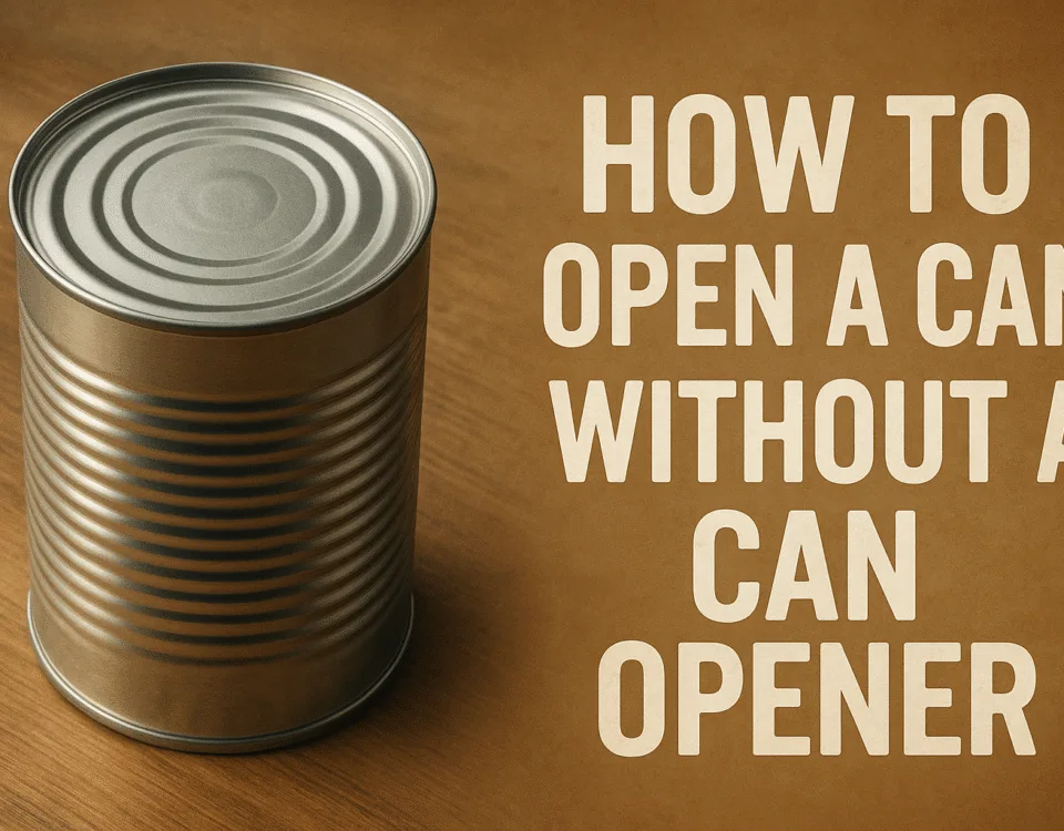 how to open a can without a can opener