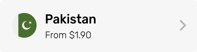 Pakistan eSIM Category