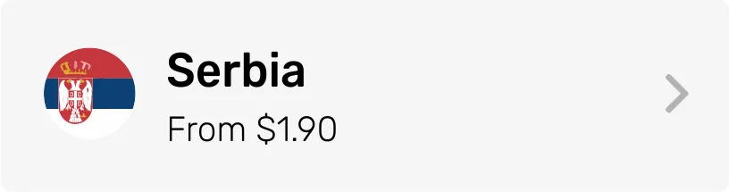 Serbia eSIM Category