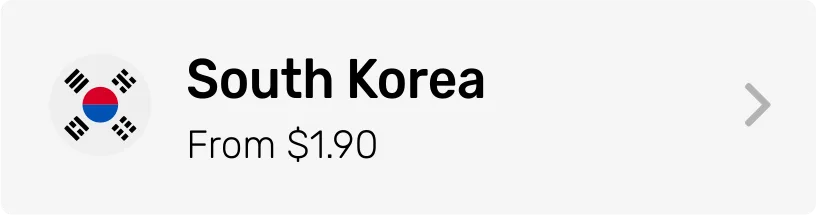 South Korea eSIM Category