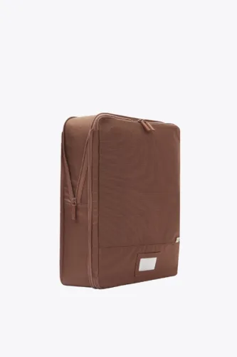 Close-up of Beis packing cube with mesh tops for easy carry-on travel