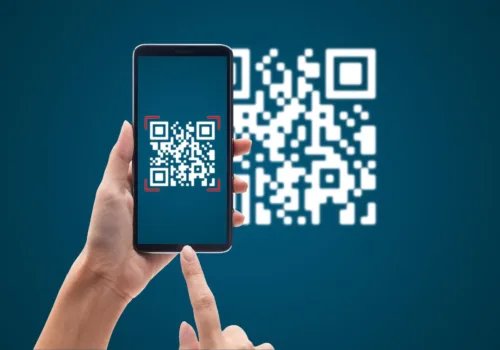 QR Code displayed on a phone screen